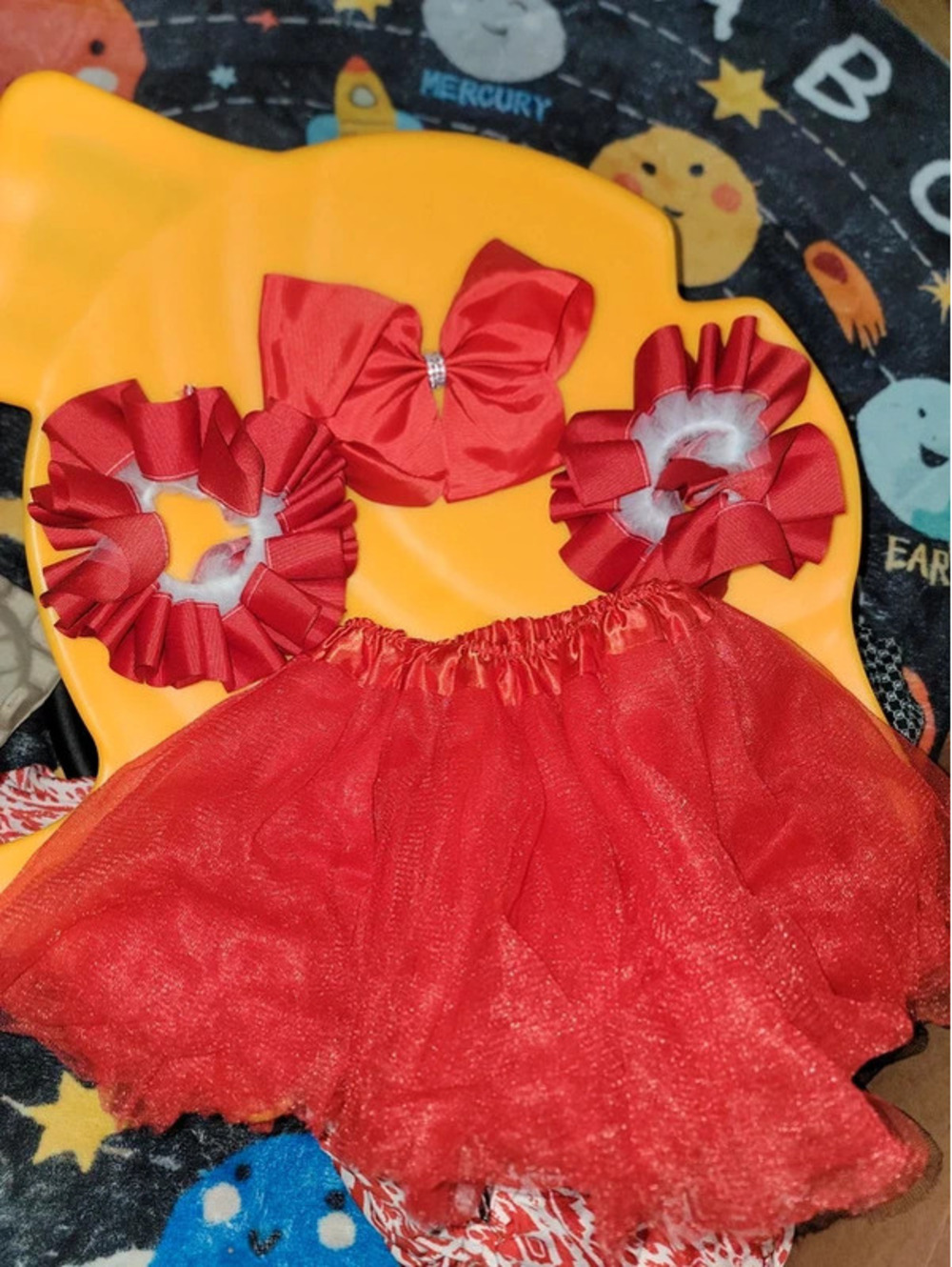 Tutu with matching hair bow/arm bows